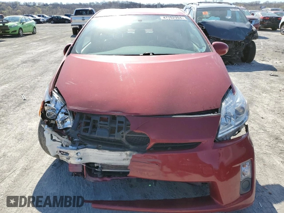 2010 Toyota Prius II with VIN JTDKN3DU2A1168243, listed as a Copart auction lot 47702994 with 0 mi miles and Salvage Title. Bid and sale history available at carsss.com. Image 5.