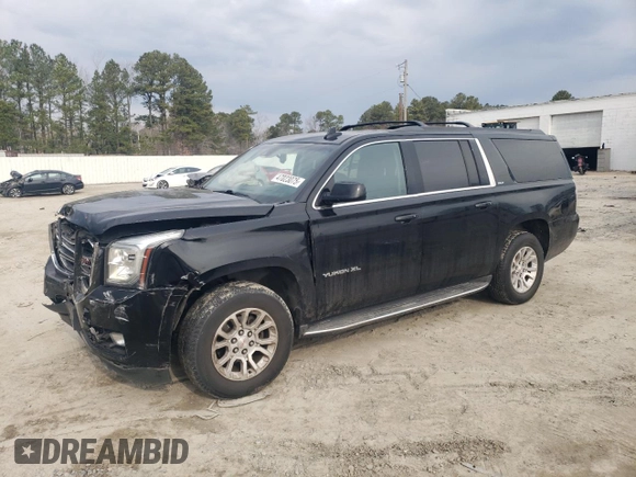 2018 GMC Yukon XL SLT with VIN 1GKS2GKC2JR318206, listed as a Copart auction lot 47023075 with 0 mi miles and Salvage Title. Bid and sale history available at carsss.com. Image 1.
