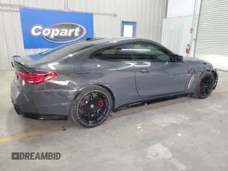 2025 BMW M4 Competition xDrive with VIN WBS33HK01SCS44279, listed as a Copart auction lot 52850015 with 8,369 mi miles and Clean Title. Bid and sale history available at carsss.com. Image 3.