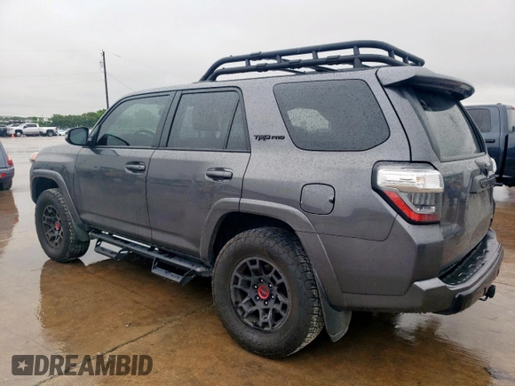 2023 Toyota 4Runner TRD Pro with VIN JTELU5JR9P6117865, listed as a Copart auction lot 60726745 with 20,996 mi miles and Salvage title. Bid and sale history available at DreamBid. Image 2.