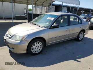 2005 Honda Civic LX z VIN 2HGES16555H602129, wystawiony jako Copart lot #56196265 z przebiegiem 99 048 mil mil oraz Szkoda całkowita • Salvage title. Historia ofert i sprzedaży dostępna na DreamBid. Obrazek 1.