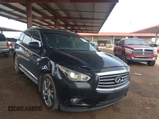 2013 Infiniti JX35 with VIN 5N1AL0MN4DC328068, listed as a IAAI auction lot 41798683 with 188,387 mi miles. Bid and sale history available at carsss.com. Image 1.