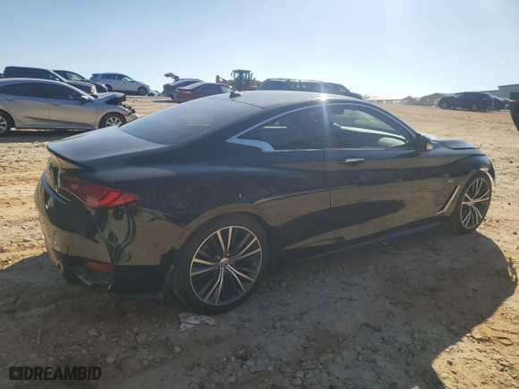 2017 Infiniti Q60 3.0t Premium with VIN JN1EV7EK8HM361560, listed as a Copart auction lot 45396785 with 105,222 mi miles and Salvage Title. Bid and sale history available at carsss.com. Image 3.