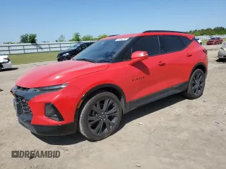 2021 Chevrolet Blazer RS z VIN 3GNKBERS8MS568099, wystawiony jako Copart lot #52460145 z przebiegiem 72 984 mil mil oraz Szkoda całkowita • Salvage title. Historia ofert i sprzedaży dostępna na DreamBid. Obrazek 1.
