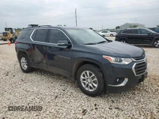 2019 Chevrolet Traverse LT Cloth z VIN 1GNEVGKW9KJ281947, wystawiony jako Copart lot #55349625 z przebiegiem 86 559 mil mil oraz Szkoda całkowita • Salvage title. Historia ofert i sprzedaży dostępna na DreamBid. Obrazek 4.