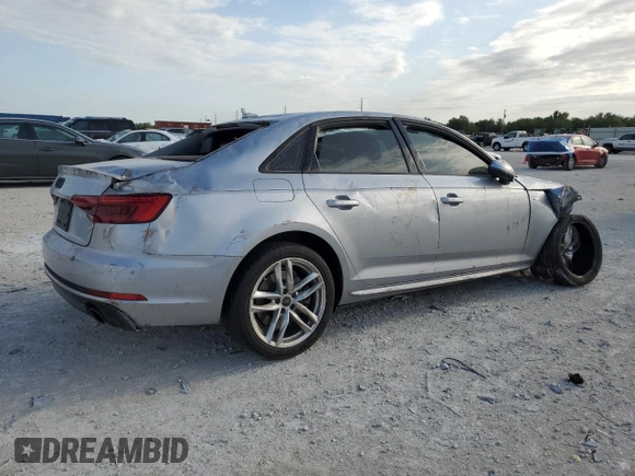 2017 Audi A4 Season of Audi Premium with VIN WAUDNAF43HN058215, listed as a Copart auction lot 49381505 with 0 mi miles and Salvage Title. Bid and sale history available at carsss.com. Image 3.