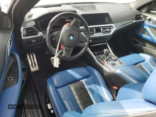 2022 BMW M4 Competition xDrive with VIN WBS43AZ01NCK91432, listed as a Copart auction lot 45240805 with 29,227 mi miles and Salvage Title. Bid and sale history available at carsss.com. Image 8.