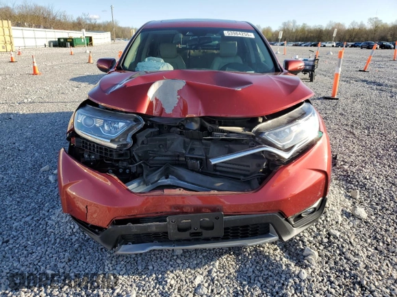 2018 Honda CR-V EX-L with VIN 2HKRW2H84JH613464, listed as a Copart auction lot 53984255 with 55,494 mi miles and Salvage Title. Bid and sale history available at carsss.com. Image 5.