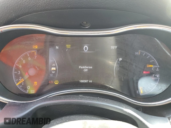 2017 Jeep Grand Cherokee Limited with VIN 1C4RJFBG3HC958495, listed as a Copart auction lot 55415785 with 168,387 mi miles and Salvage title. Bid and sale history available at DreamBid. Image 9.