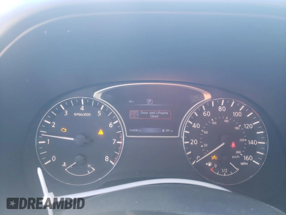 2018 Nissan Pathfinder S with VIN 5N1DR2MN0JC603115, listed as a Copart auction lot 46102035 with 114,220 mi miles and Salvage Title. Bid and sale history available at carsss.com. Image 9.