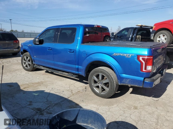 2015 Ford F-150 XLT with VIN 1FTEW1EP7FFA91810, listed as a Copart auction lot 44779895 with 190,229 mi miles and Salvage Title. Bid and sale history available at carsss.com. Image 2.