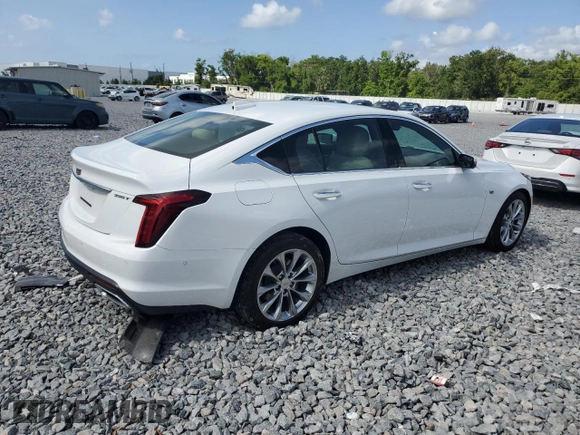 2022 Cadillac CT5 Premium Luxury z VIN 1G6DN5RK3N0129283, wystawiony jako Copart lot #52569955 z przebiegiem 20 160 mil mil oraz Szkoda całkowita • Salvage title. Historia ofert i sprzedaży dostępna na DreamBid. Obrazek 3.