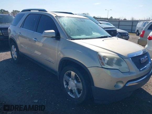 2008 GMC Acadia SLT2 with VIN 1GKER33748J218605, listed as a IAAI auction lot 41641378 with 255,258 mi miles. Bid and sale history available at carsss.com. Image 1.
