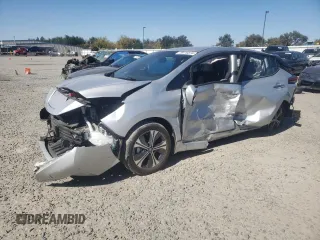 2022 Nissan LEAF SV Plus with VIN 1N4BZ1CV3NC561350, listed as a Copart auction lot 76419374 with 42,215 mi miles and Salvage Title. Bid and sale history available at DreamBid. Image 1.