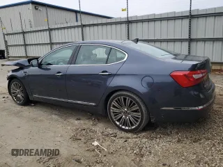 2015 Kia Cadenza Premium with VIN KNALN4D75F5187712, listed as a Copart auction lot 41878935 with 102,016 mi miles and Salvage Title. Bid and sale history available at carsss.com. Image 2.