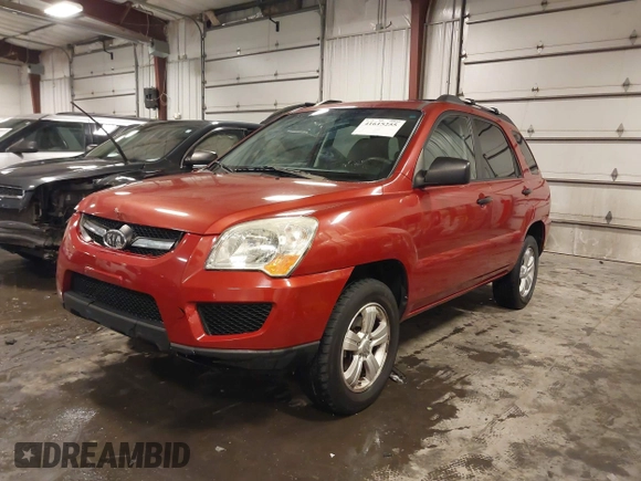 2010 Kia Sportage LX with VIN KNDKG3A40A7727753, listed as a IAAI auction lot 41615255 with 73,869 mi miles and . Bid and sale history available at carsss.com. Image 2.