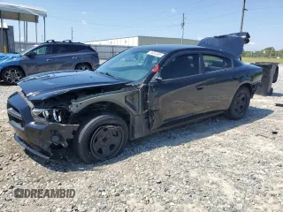 2014 Dodge Charger Police z VIN 2C3CDXAT0EH252339, wystawiony jako Copart lot #56844805 z przebiegiem 190 154 mil mil oraz Szkoda całkowita • Salvage title. Historia ofert i sprzedaży dostępna na DreamBid. Obrazek 1.