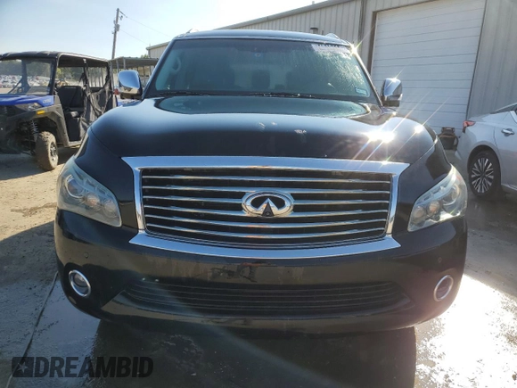 2012 Infiniti QX56 8-passenger with VIN JN8AZ2NC7C9316699, listed as a Copart auction lot 74810114 with 188,879 mi miles and Salvage Title. Bid and sale history available at carsss.com. Image 5.