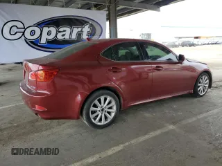 2009 Lexus IS 250 with VIN JTHBK262495090663, listed as a Copart auction lot 53739095 with 138,083 mi miles and Salvage Title. Bid and sale history available at carsss.com. Image 3.