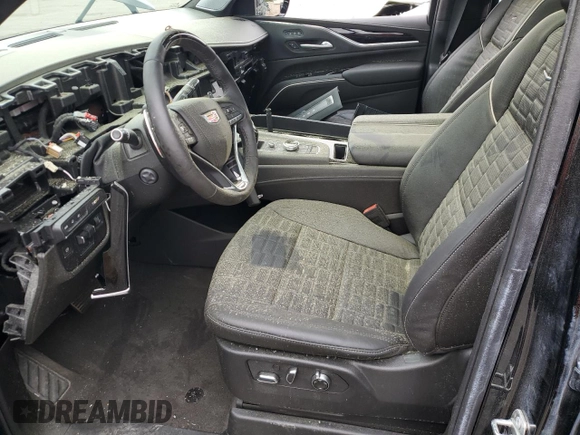 2024 Cadillac Escalade ESV AWD V-Series with VIN 1GYS4SK9XRR381010, listed as a Copart auction lot 56686185 with Not provided miles and Salvage title. Bid and sale history available at DreamBid. Image 7.