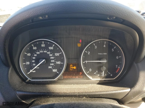 2012 BMW 1 Series 128i with VIN WBAUL7C52CVM83052, listed as a Copart auction lot 43197535 with 145,107 mi miles and Salvage Title. Bid and sale history available at carsss.com. Image 9.