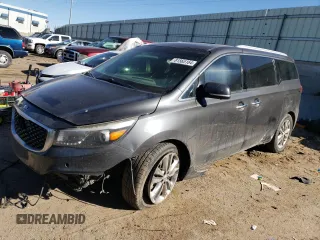 2018 Kia Sedona SX-L with VIN KNDME5C16J6396714, listed as a Copart auction lot 81565164 with 73,400 mi miles and Salvage Title. Bid and sale history available at carsss.com. Image 1.