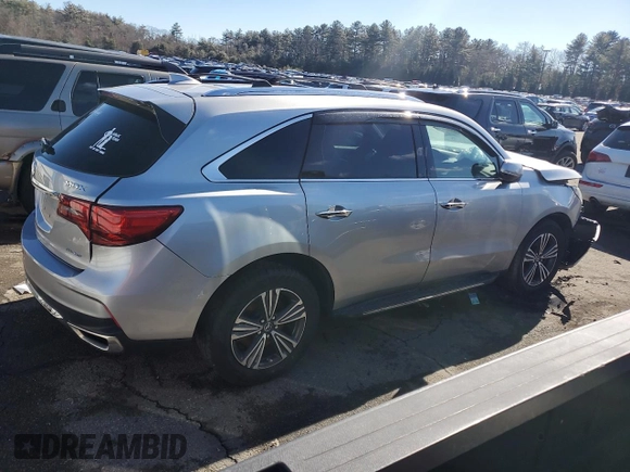 2018 Acura MDX with VIN 5J8YD4H34JL004454, listed as a Copart auction lot 43599075 with 98,974 mi miles and Salvage Title. Bid and sale history available at DreamBid. Image 3.
