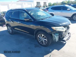 2015 Nissan Rogue SL with VIN 5N1AT2MT6FC755975, listed as a IAAI auction lot 41816748 with 141,648 mi miles. Bid and sale history available at carsss.com. Image 1.