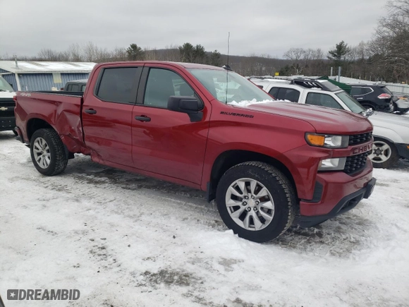 2021 Chevrolet Silverado 1500 Custom with VIN 3GCPYBEK6MG253497, listed as a Copart auction lot 44165165 with 47,016 mi miles and Salvage Title. Bid and sale history available at carsss.com. Image 4.