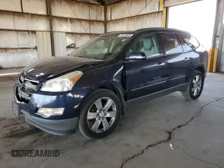 2012 Chevrolet Traverse LTZ z VIN 1GNKRLED9CJ332651, wystawiony jako Copart lot #55253655 z przebiegiem 128 113 mil mil oraz Szkoda całkowita • Salvage title. Historia ofert i sprzedaży dostępna na DreamBid. Obrazek 1.