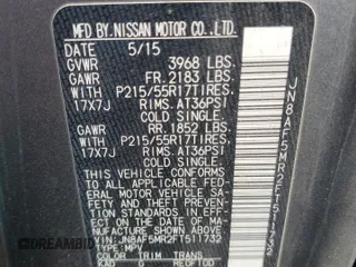 2015 Nissan Juke S with VIN JN8AF5MR2FT511732, listed as a Copart auction lot 50604175 with 149,246 mi miles and Salvage Title. Bid and sale history available at carsss.com. Image 14.