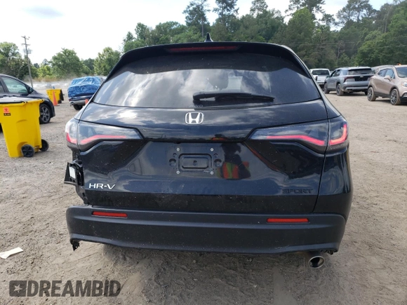 2024 Honda HR-V Sport with VIN 3CZRZ2H54RM775642, listed as a Copart auction lot 57091805 with 18,659 mi miles and Salvage title. Bid and sale history available at DreamBid. Image 6.