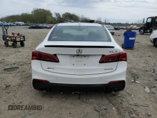 2019 Acura TLX w/A-Spec Pkg with VIN 19UUB3F66KA000513, listed as a Copart auction lot 52788825 with Not provided miles and Salvage title. Bid and sale history available at DreamBid. Image 6.
