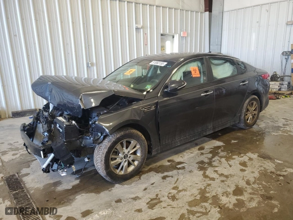 2017 Kia Optima LX with VIN 5XXGT4L33HG142677, listed as a Copart auction lot 51060155 with 144,023 mi miles and Non Repairable. Bid and sale history available at carsss.com. Image 1.