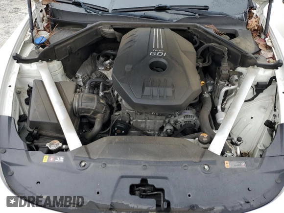 2020 Kia Stinger GT-Line with VIN KNAE15LAXL6072472, listed as a Copart auction lot 43606355 with 45,934 mi miles and Salvage Title. Bid and sale history available at DreamBid. Image 11.