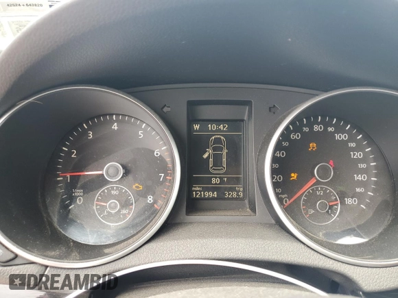 2010 Volkswagen GTI with VIN WVWGD7AJ2AW227627, listed as a Copart auction lot 54897745 with 121,994 mi miles and Non repairable. Bid and sale history available at DreamBid. Image 9.