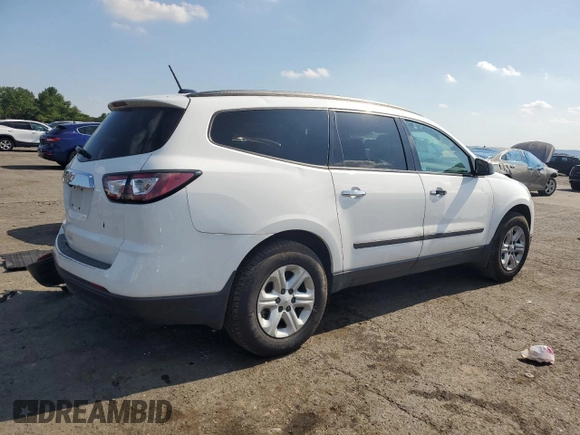 2017 Chevrolet Traverse LS with VIN 1GNKVFKD4HJ349379, listed as a Copart auction lot 64386315 with 383,272 mi miles and Salvage title. Bid and sale history available at DreamBid. Image 3.