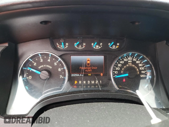 2013 Ford F-150 XL with VIN 1FTFW1EF1DKD22149, listed as a Copart auction lot 58136975 with 202,594 mi miles and Salvage title. Bid and sale history available at DreamBid. Image 9.