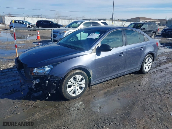 2014 Chevrolet Cruze LS with VIN 1G1PB5SH6E7325770, listed as a IAAI auction lot 41696037 with 114,931 mi miles. Bid and sale history available at carsss.com. Image 2.