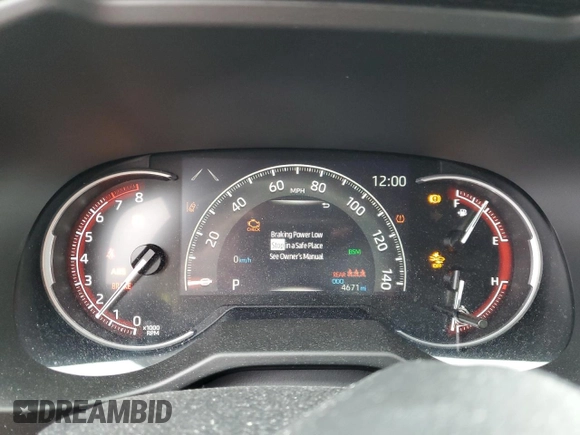 2024 Toyota RAV4 XLE with VIN 2T3P1RFV4RC469850, listed as a Copart auction lot 52012855 with 4,671 mi miles and Salvage Title. Bid and sale history available at DreamBid. Image 9.