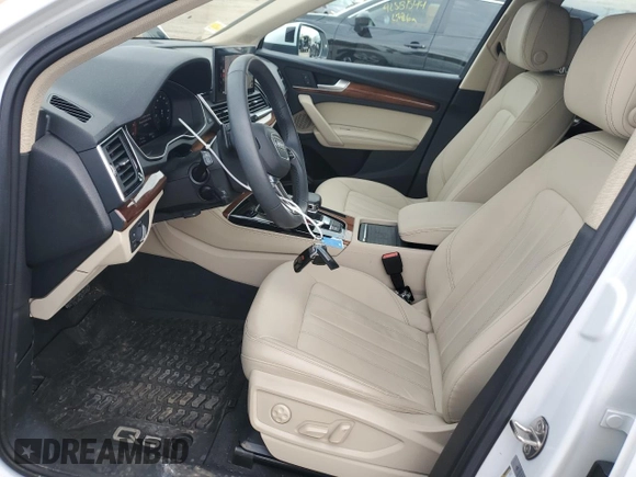 2021 Audi Q5 Premium Plus with VIN WA1BAAFY4M2011158, listed as a Copart auction lot 72142954 with 17,613 mi miles and Salvage Title. Bid and sale history available at carsss.com. Image 7.
