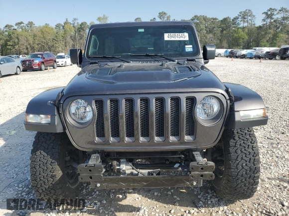 2021 Jeep Wrangler Unlimited Rubicon with VIN 1C4HJXFG6MW764208, listed as a Copart auction lot 49484545 with 47,345 mi miles and Salvage Title. Bid and sale history available at DreamBid. Image 5.