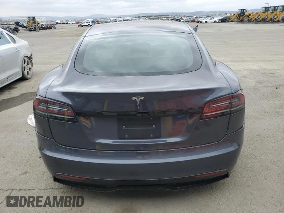 2022 Tesla Model S with VIN 5YJSA1E5XNF474238, listed as a Copart auction lot 54220115 with Not provided miles and Salvage title. Bid and sale history available at DreamBid. Image 6.