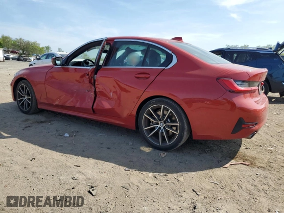 2020 BMW 3 Series 330i with VIN 3MW5R1J03L8B22097, listed as a Copart auction lot 54846115 with 109,637 mi miles and Salvage title. Bid and sale history available at DreamBid. Image 2.