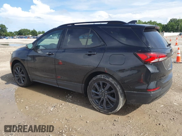 2024 Chevrolet Equinox RS z VIN 3GNAXMEG9RL102384, wystawiony jako Copart lot #60825265 z przebiegiem 21 718 mil mil oraz Szkoda całkowita • Salvage title. Historia ofert i sprzedaży dostępna na DreamBid. Obrazek 2.