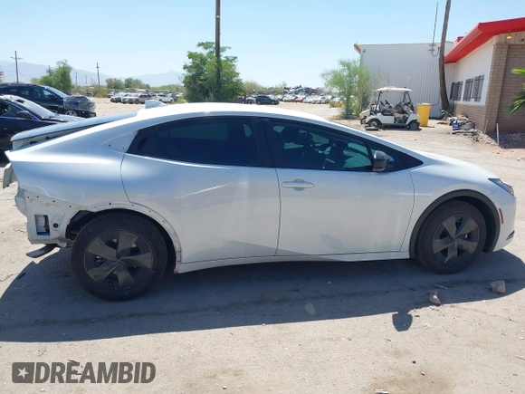 2024 Toyota Prius LE with VIN JTDACAAU5R3046244, listed as a IAAI auction lot 42464523 with 13,590 mi miles and . Bid and sale history available at DreamBid. Image 14.