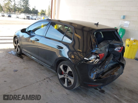 2015 Volkswagen Golf GTI Autobahn w/Performance Pkg with VIN 3VW447AU3FM100063, listed as a IAAI auction lot 41402553 with 70,797 mi miles. Bid and sale history available at carsss.com. Image 3.