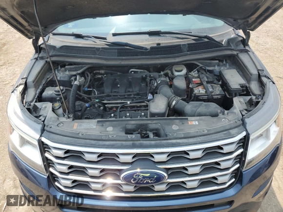 2017 Ford Explorer XLT with VIN 1FM5K8D81HGD16875, listed as a Copart auction lot 57215405 with 114,840 mi miles and Salvage title. Bid and sale history available at DreamBid. Image 12.