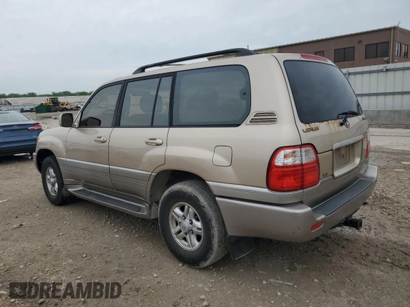 1999 Lexus LX 470 with VIN JT6HT00W2X0043805, listed as a Copart auction lot 54496735 with 520,244 mi miles and Clean Title. Bid and sale history available at DreamBid. Image 2.