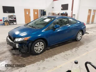2012 Honda Civic Cpe LX with VIN 2HGFG3B59CH531151, listed as a IAAI auction lot 41757829 with 165,142 mi miles. Bid and sale history available at carsss.com. Image 2.